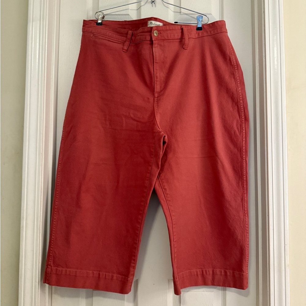 Madewell Curvy Slim Emmett Wide-Leg pant in New Copper